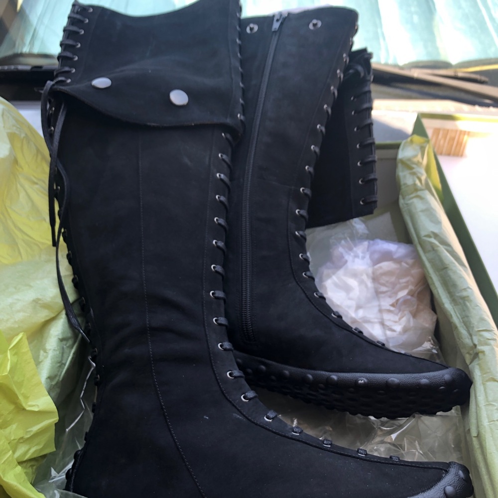 MOD High brown boots size 6 convertible black